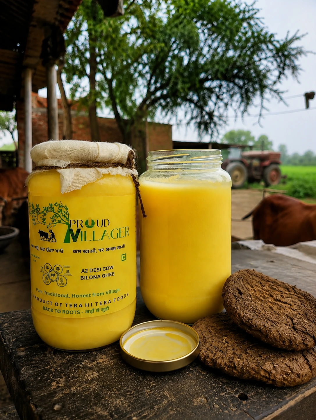 A2 Desi Cow (Kankrej) Bilona Ghee (1,2,3 & 5 Ltr) A2 Desi Cow (Kankrej) Bilona Ghee (1,2,3 & 5 Ltr)