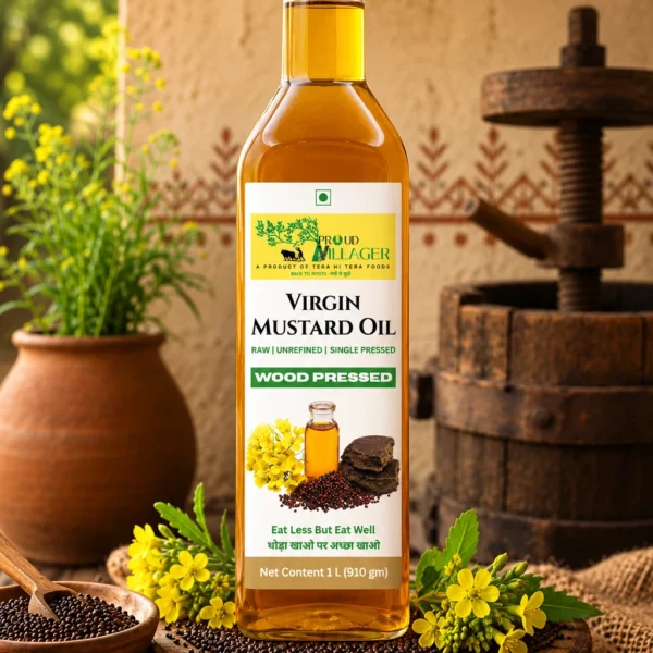 Extra Virgin Wood Pressed  Black Mustard Oil (1,2,5+1L FREE)