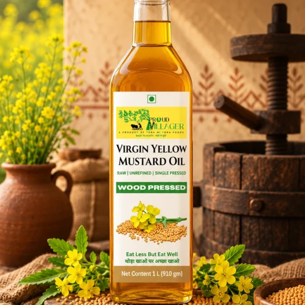 Extra Virgin Wood Pressed Yellow Mustard Oil