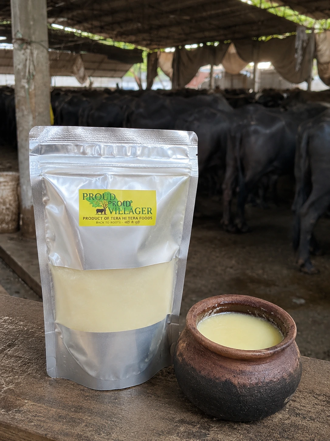 Desi Buffalo Ghee Cream (500 ml | 1 Litre) Desi Buffalo Ghee Cream (500 ml | 1 Litre)