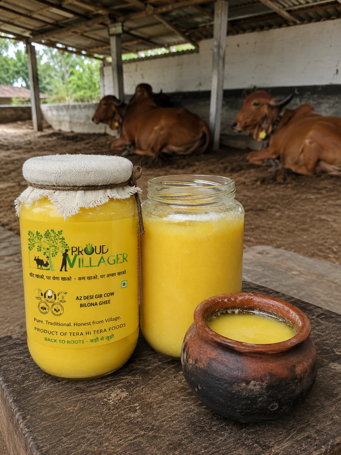 A2 Desi Gir Cow Bilona Ghee (500 ml, 1,2,3,4 & 5 Litres) A2 Desi Gir Cow Bilona Ghee (500 ml, 1,2,3,4 & 5 Litres)