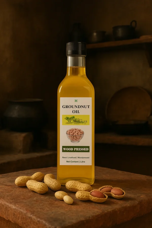 Organic Wood-pressed Groundnut Oil