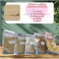 Organic Unpolished Millet Grains (1 kg each)