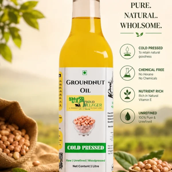 Cold Pressed Groundnut Oil