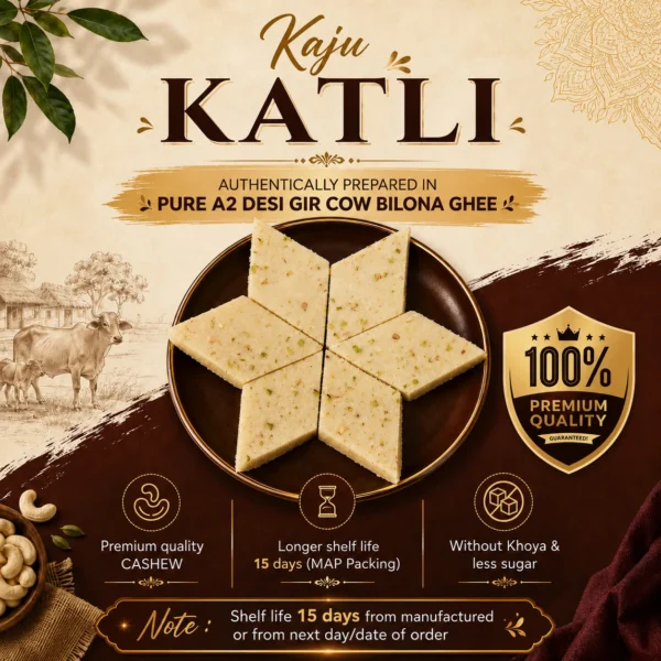 Kaju Katli, Premiun Cashew Gourmet Delight (1 kg) Kaju Katli, Premiun Cashew Gourmet Delight (1 kg)