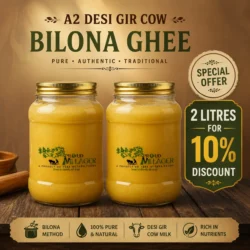 EXP4 – A2 Desi Gir Cow Bilona Ghee – 2 Litres @ 10% Off