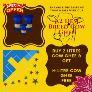 A2 Desi Cow Ghee - 1/2 Litre Free -Limited Time Offer