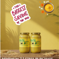 EXP1 – Two Litres A2 Desi Cow Bilona Ghee (Kankrej) Big Season Sale