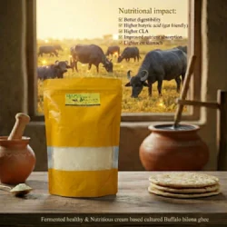 Fermented Cream Based Buffalo Bilona Ghee – 1 Ltr