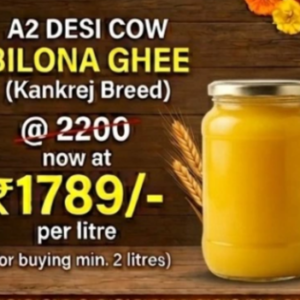 A2 Desi Cow Kankrej Bilona Ghee – Min 2 Litres Offer