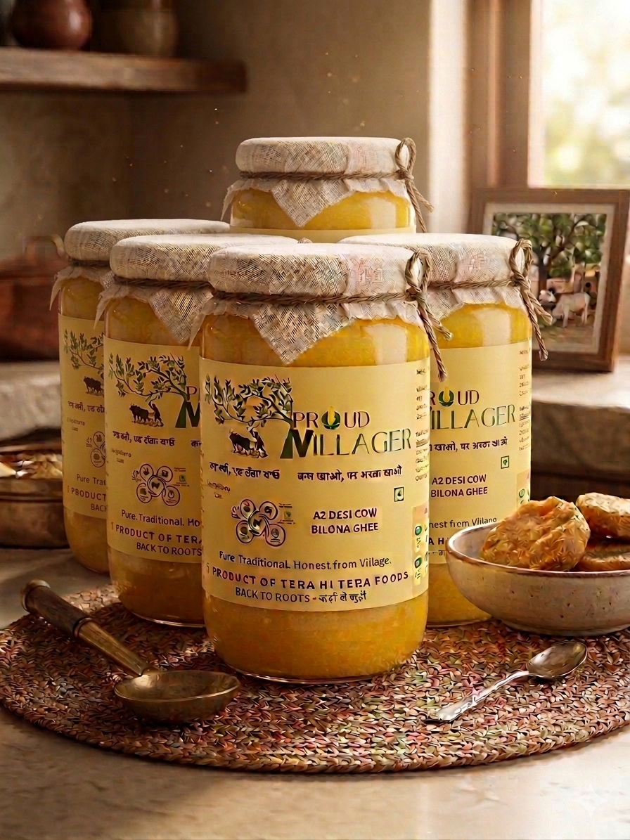 BGK4 - A2 Desi Cow (Kankrej) Bilona Ghee (5 Lt)