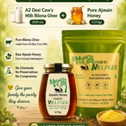 A2 Desi Cow Bilona Ghee + Ajwain Honey Combo Offer