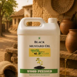 Proud Villager’s Extra Virgin Wood-pressed Black Mustard Oil – 5 Litre Gallon Proud Villager’s Extra Virgin Wood-pressed Black Mustard Oil – 5 Litre Gallon