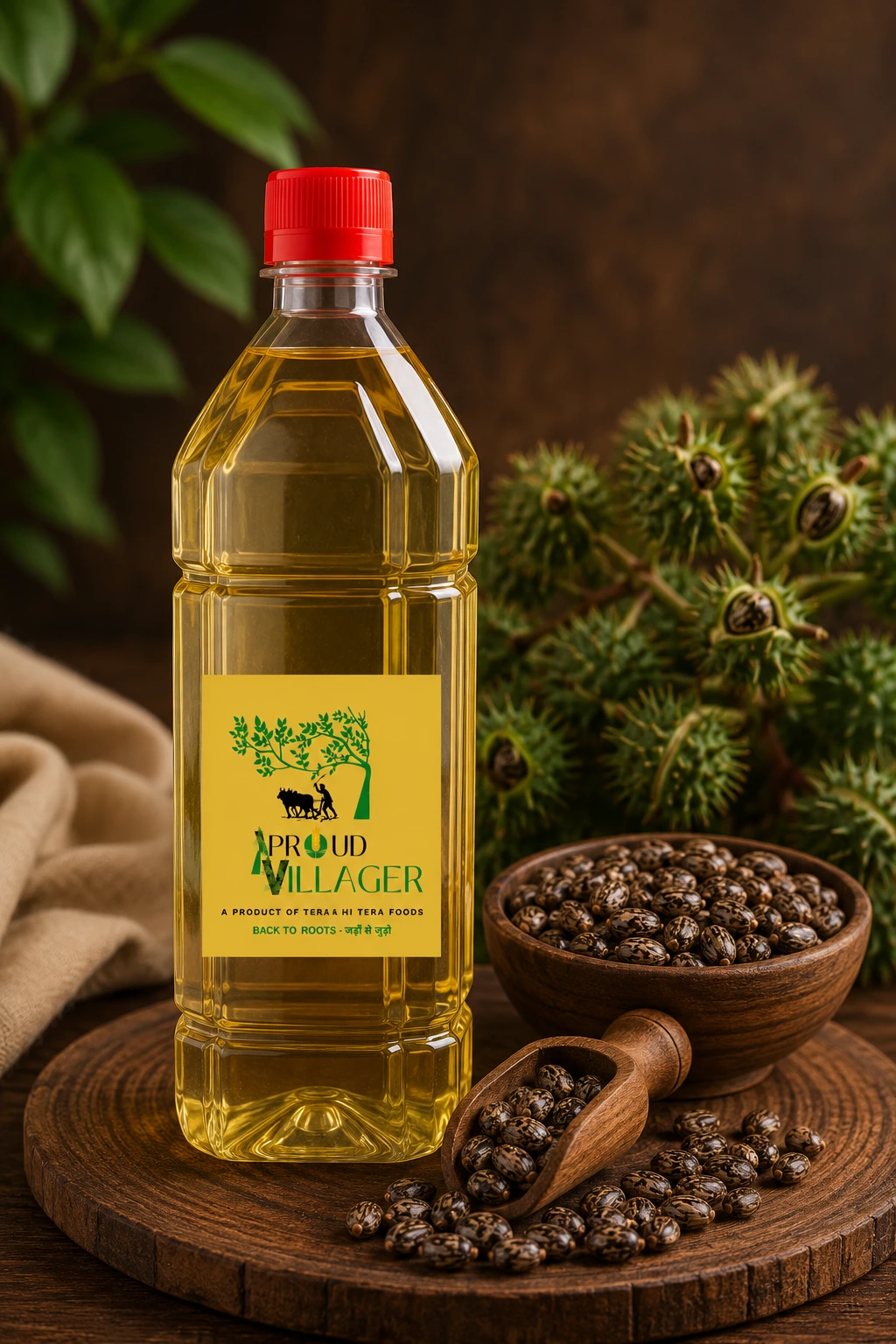 Wood Pressed Sesame Castor Oil N. Org - 1 L