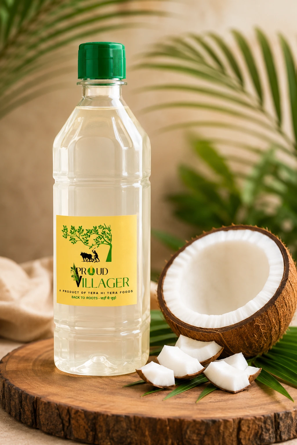 Sun Dried Wood Pressed Coconut Oil N. Org - 1 L