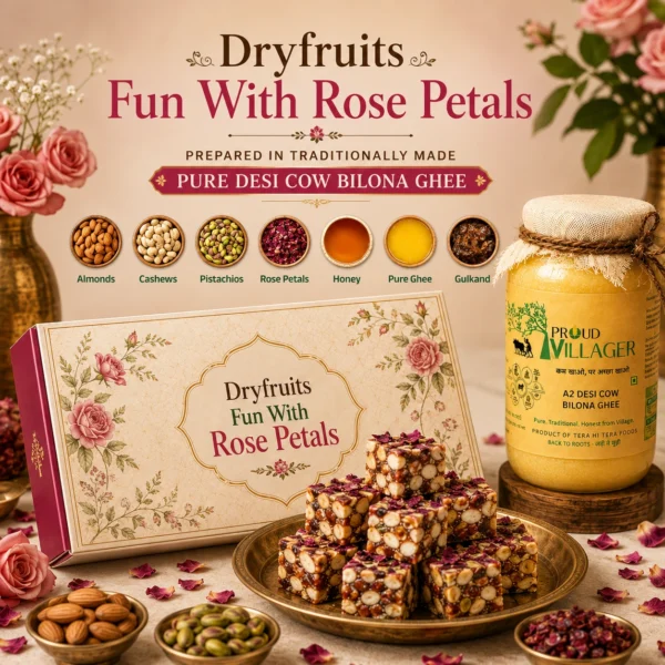 Dry Fruit Fun With Rose Petals & Gulkand 500 gm | 1 kg Dry Fruit Fun With Rose Petals & Gulkand 500 gm | 1 kg